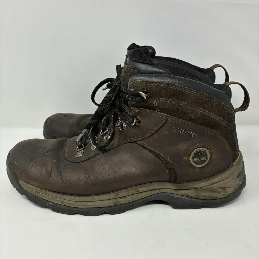 Timberland-Flume Waterproof Boot Men Size 12 Leather Brown 18128